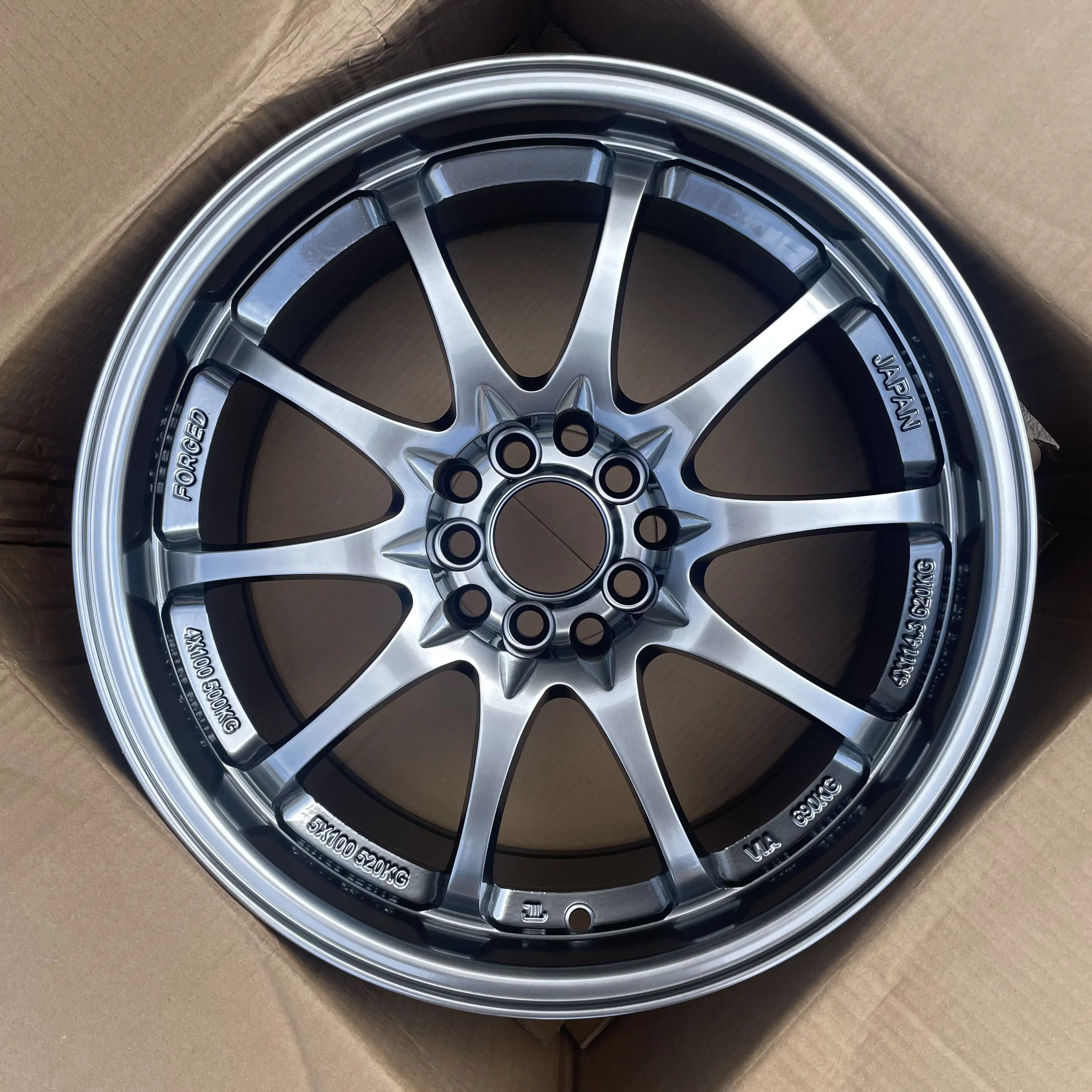 17/18 Inch JDM Flow Form Aluminum Alloy Passenger Car Wheels 5x100 5x114.3 Multi Fit Aftermarket Rims