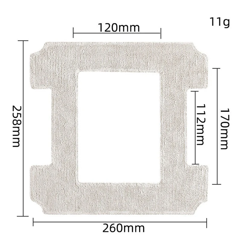 12X Para Ecovacs Winbot W1 Pro Janela Aspirador Peças De Reposição Mop Panos Rag Acessórios De Substituição