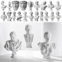 Figurine Celebrities Desktop Ornament Drawing Practice Famous Sculpture Greek Mythology Gypsum Bust Portraits Plaster Statue