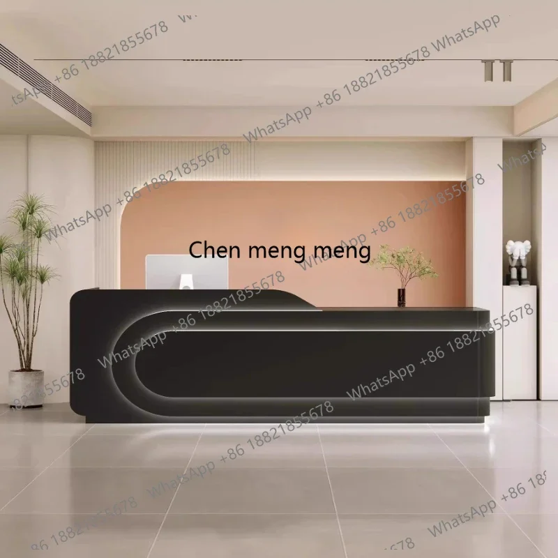 

CC182 Medical Decor Reception Desks Boutique Design Luxury Office Reception Desks Salon Industrial Wood Rezeption Theke Furnitu