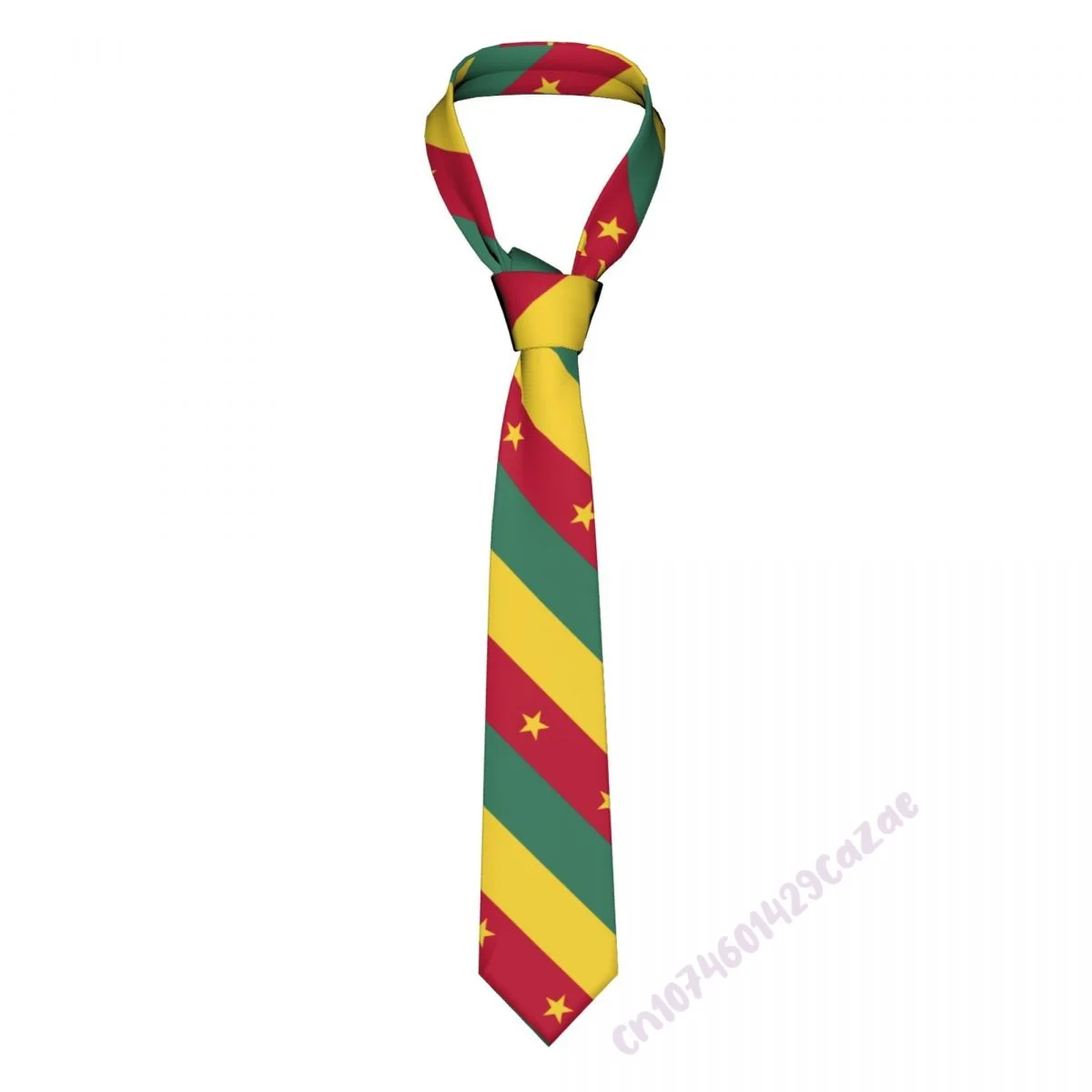 

Cameroon Flag Neck Ties For Men Women Casual Plaid Tie Suits Slim Wedding Party Necktie Gravatas For Gift Proud