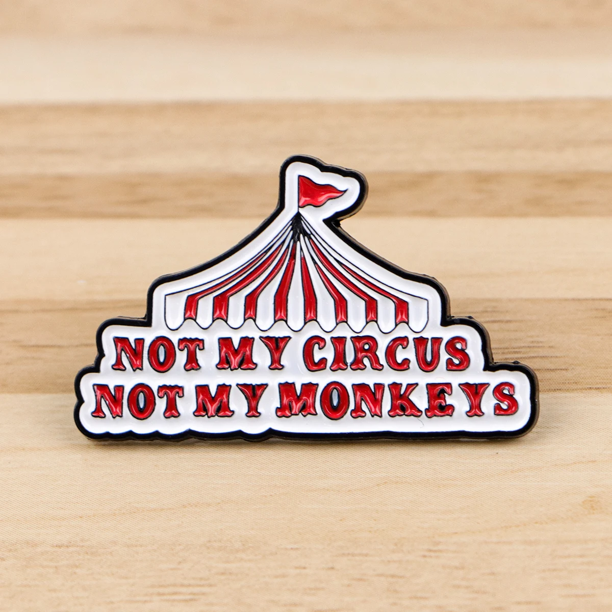 مضحك يقتبس المينا دبوس عبارة "لا تتخلى" بروش شارة بدبوس معدني على ظهره الملابس والاكسسوارات مجوهرات الأزياء هدايا الاطفال