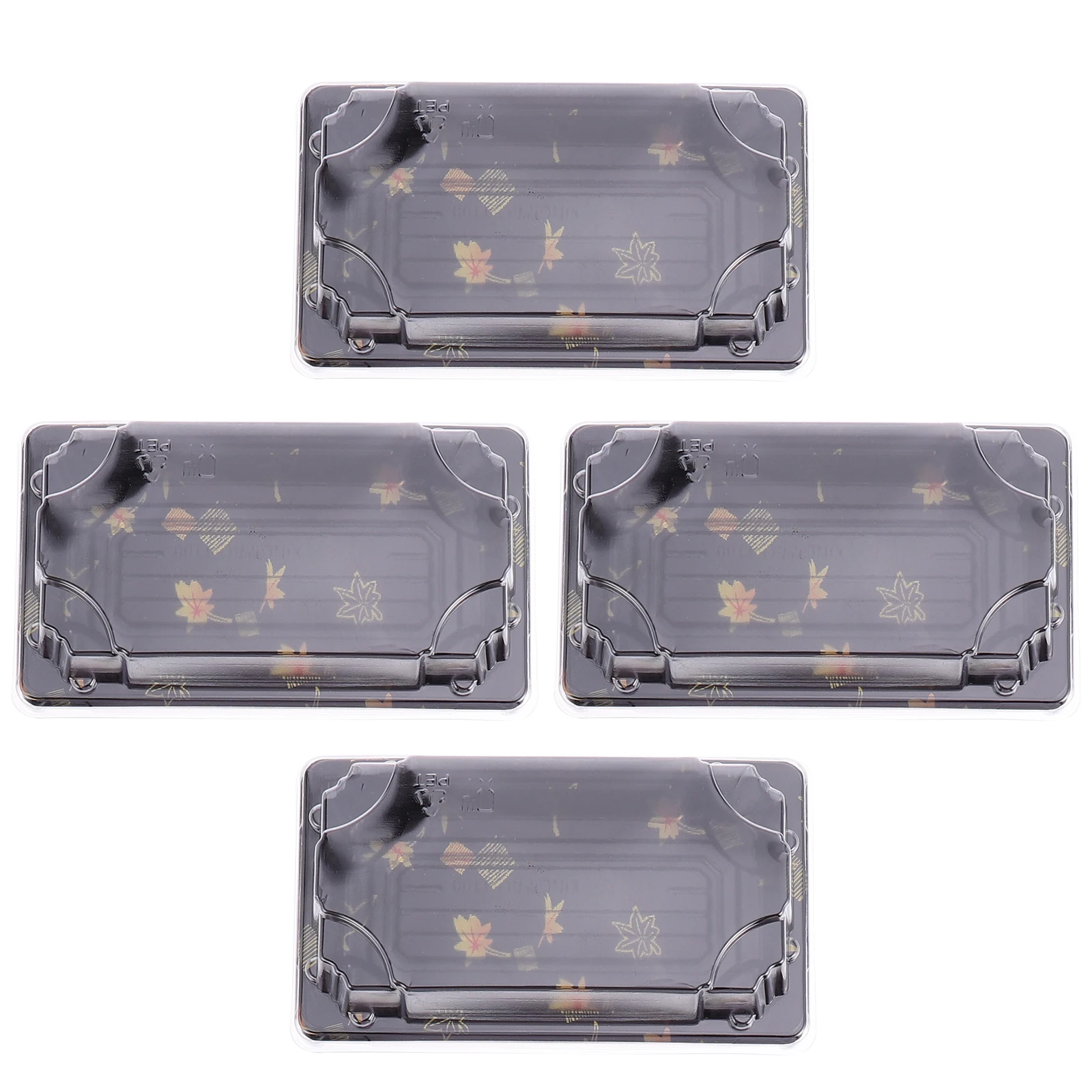 

50 Pcs Sushi Box Plastic Storage Container Food Containers with Lids Japanese-style for