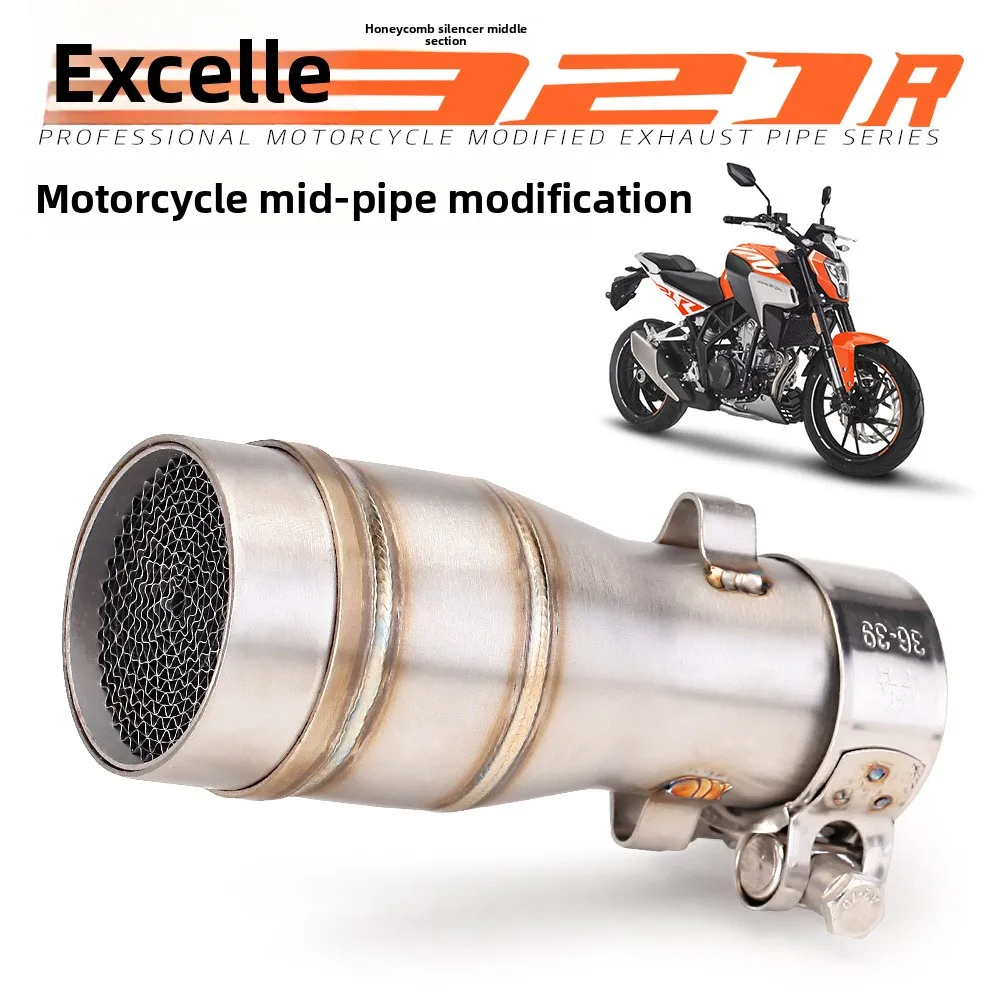 For Buick Excelle 321 Mid-section Connecting Pipe with Honeycomb Catalyst Muffler, Dedicated To 51MM Interface Modification