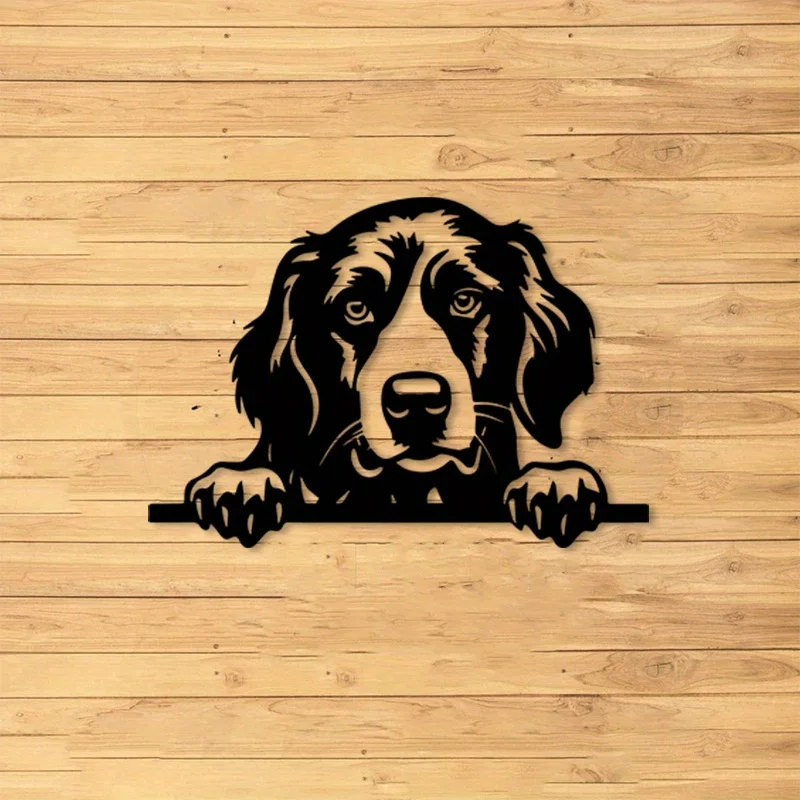 

Металлическое настенное украшение в виде маленькой статуэтки мунстерлендера, 1 шт., идеально подходит для гостиной.