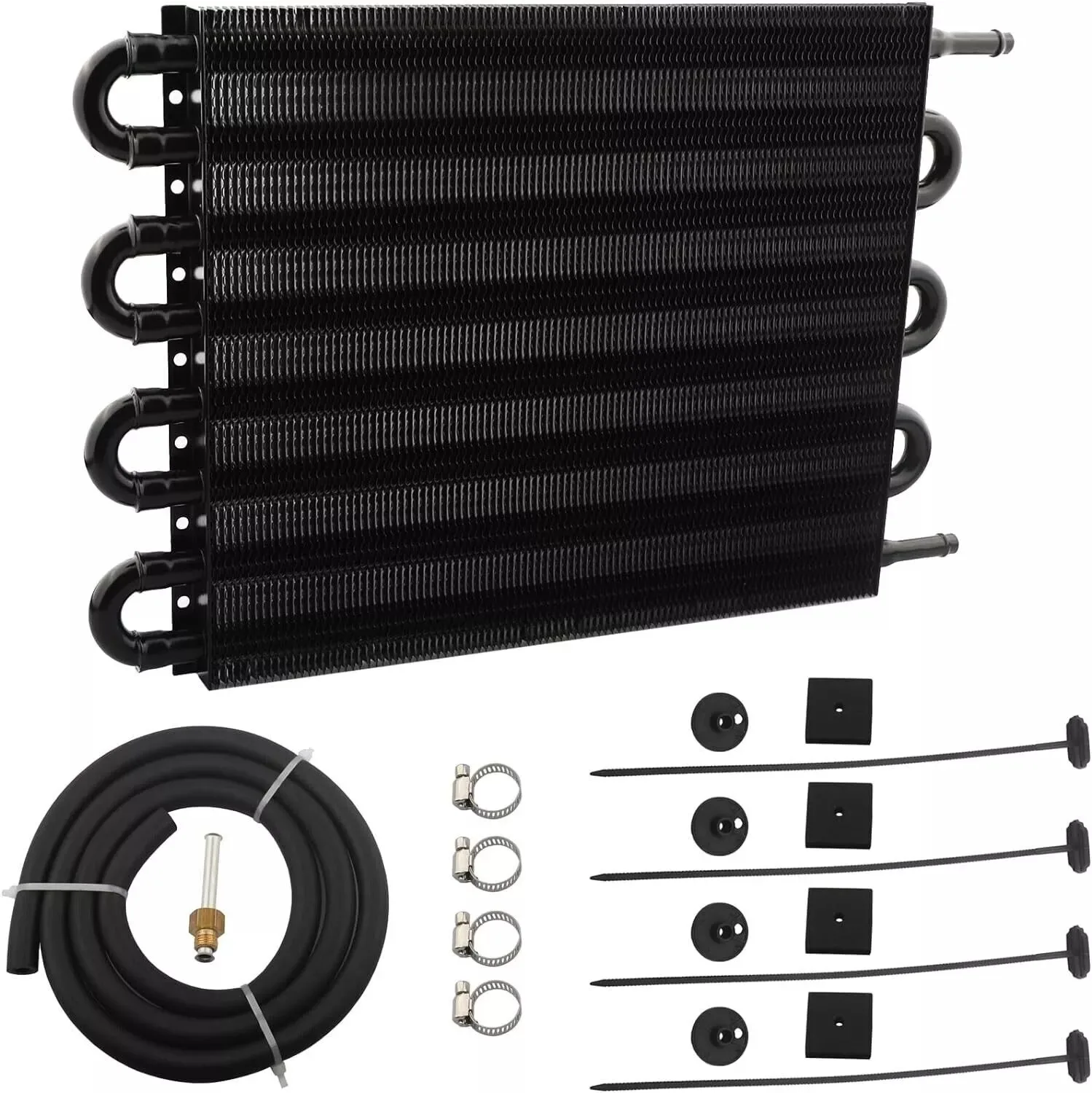 

8 Row 6AN AN6 Transmission Oil Cooler Auto Manual Radiator Kit Universal