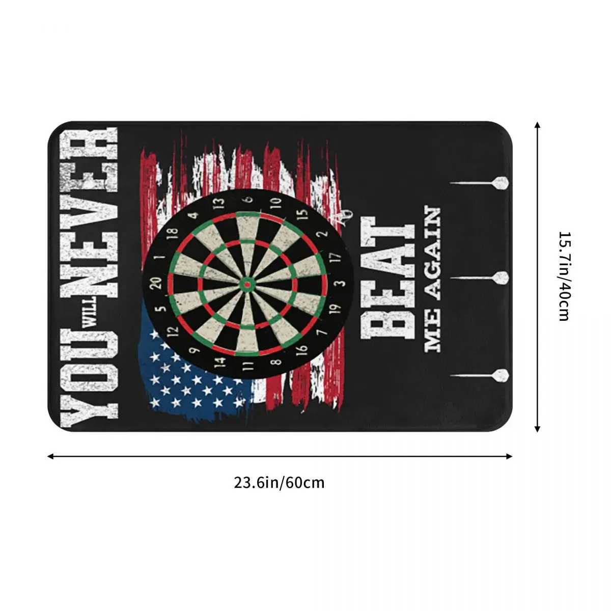 Dart Board Arrow Target Doormat Cushion Carpet Rug Kitchen Entrance Home Floor Mat for Bedroom Footpad Mats