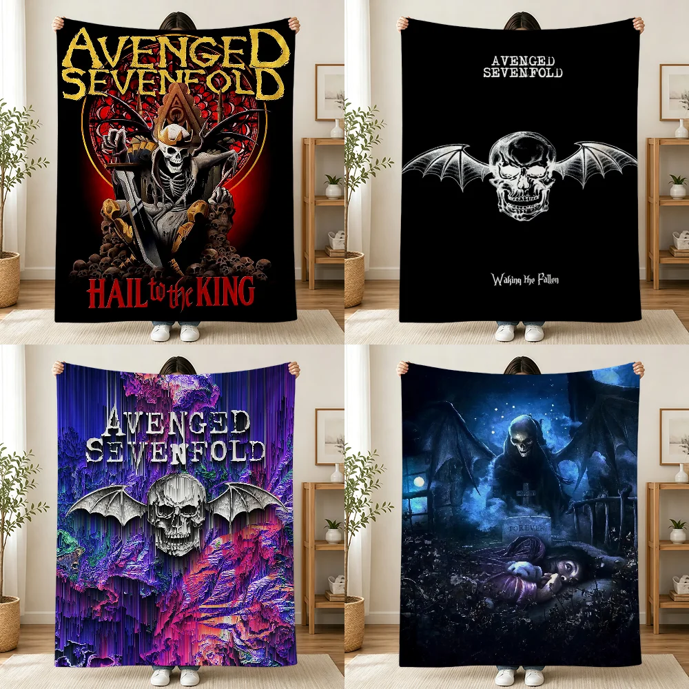 A-AvengedS S-SevenfoldS-ES Rock Band Blanket Printed Flannel Soft Warm Cozy Season Nap Bed Sofa Travel Camping Gift Adults Kids