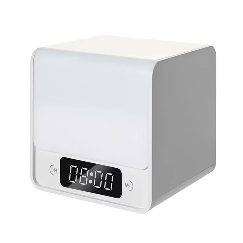 Vendita calda-Ricarica USB Luce notturna a LED Design divertente e semplice Orologio elettronico multifunzionale