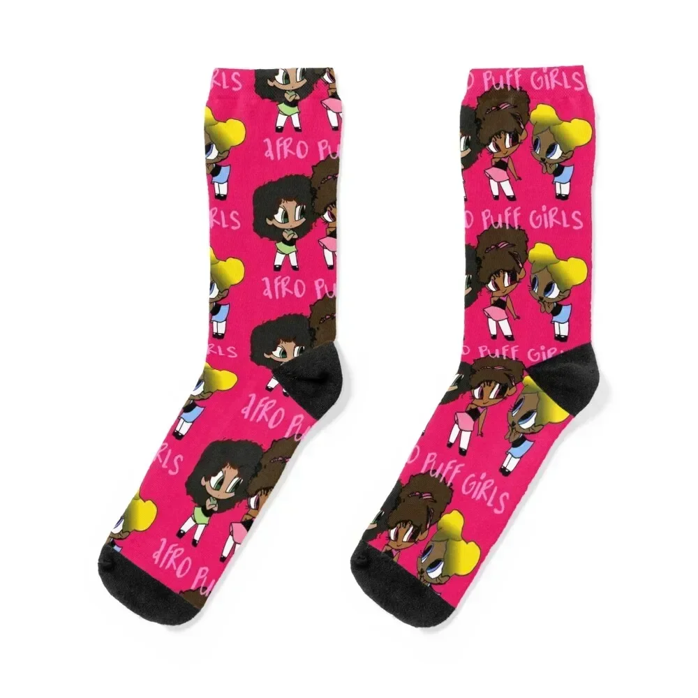 Afro Puff Girls Socks Wholesale kawaii Socks Female Men's