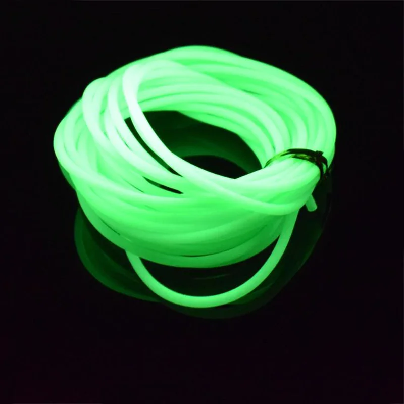 5-meters/bag night light tube, deep water high-pressure fishing line tube, soft rubber fishing night light tube