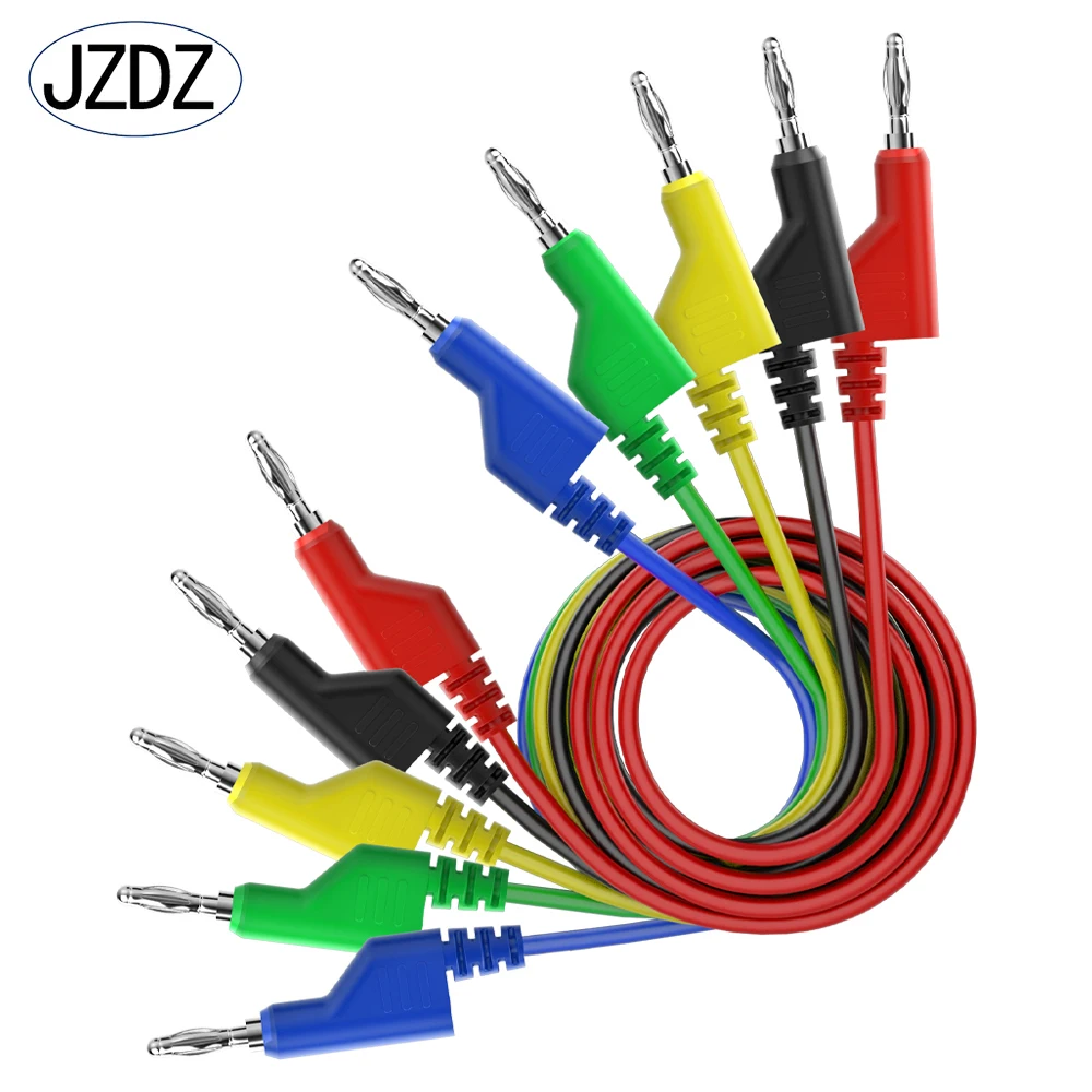 JZDZ 4mm Banana Plug to Banana Plug Multimeter Test Lead Kit Electronic Test probe accessory Alligator clip U-shaped plug JT8002