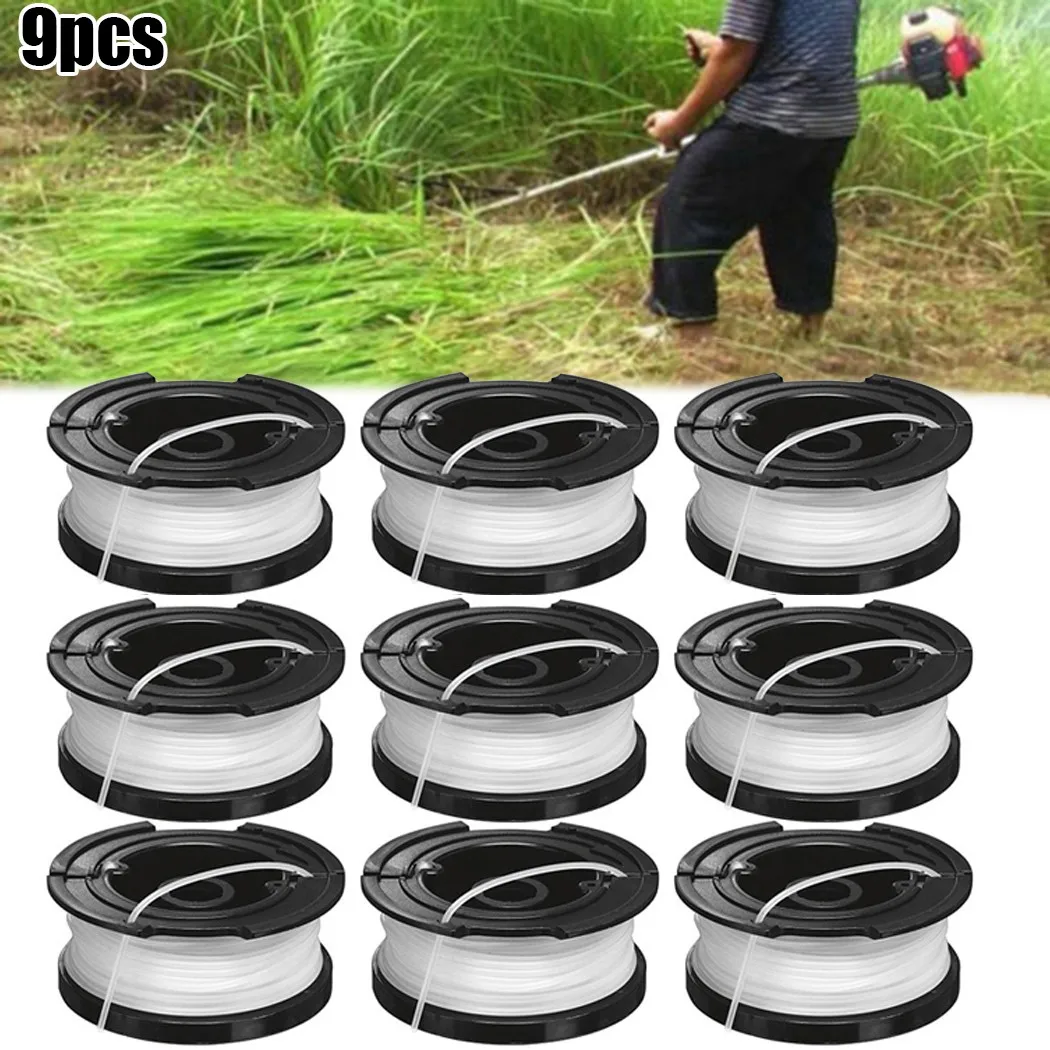 9pcs Replacement Spool Line Kit for Black & Decker For A6481 ST4525 ST6600 ST7000 ST7200 ST7500 ST7700 ST7701 STC1820 STC1820PC
