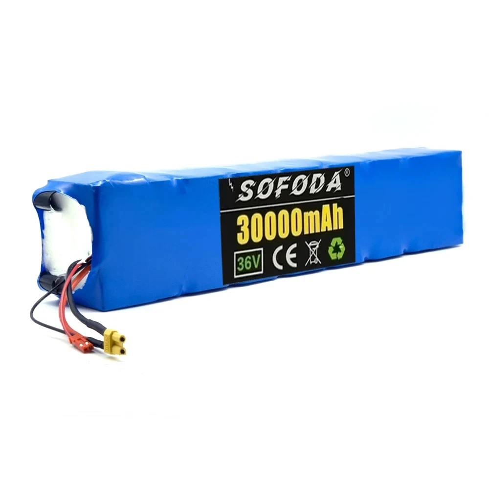 36V 30000mAh 10S3P 18650 Rechargeable Lithium Battery Pack for Xiaomi Mijia M365 36V 30Ah Scooter Electric Scooter BMS Board