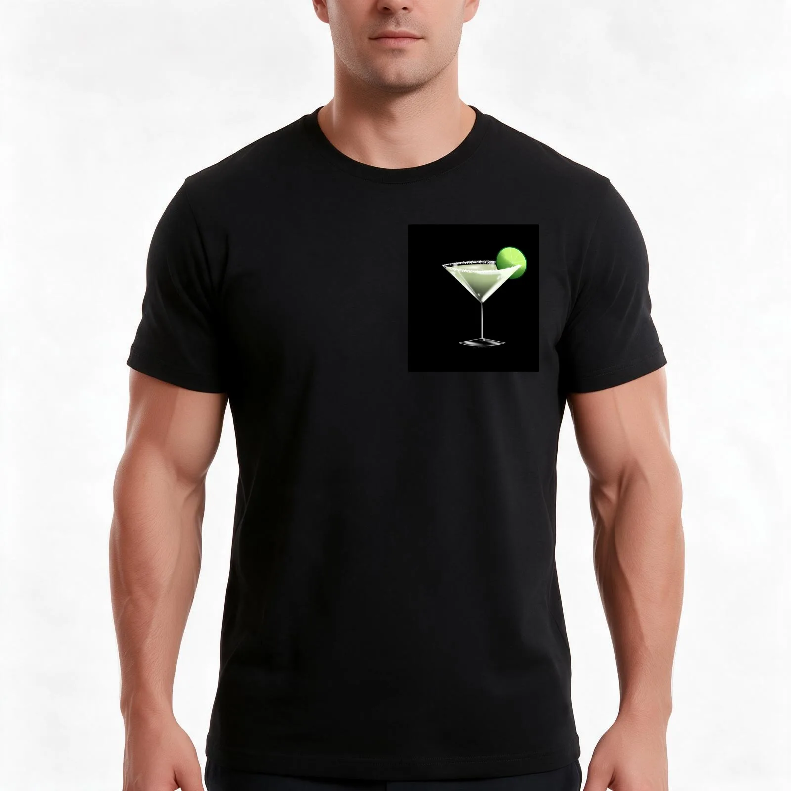 Outro tipo de vestido de cocktail – camiseta com estampa de cocktail Daquiri, camiseta de algodão casual para o verão, blusas de estilo urbano folgada