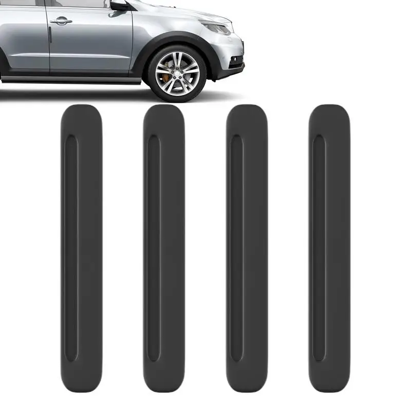 Car Bumper Protector Strip Automobile Silicone Anti-collision Strip 4pcs Anti-scratch Door Protector Car Decorations Accessories