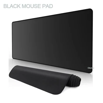 게임용 블랙 마우스 패드, XXL 대형 마우스 패드, 게이머 마우스 카펫, PC 데스크 매트, 키보드 패드, 컴퓨터 DIY 마우스 패드