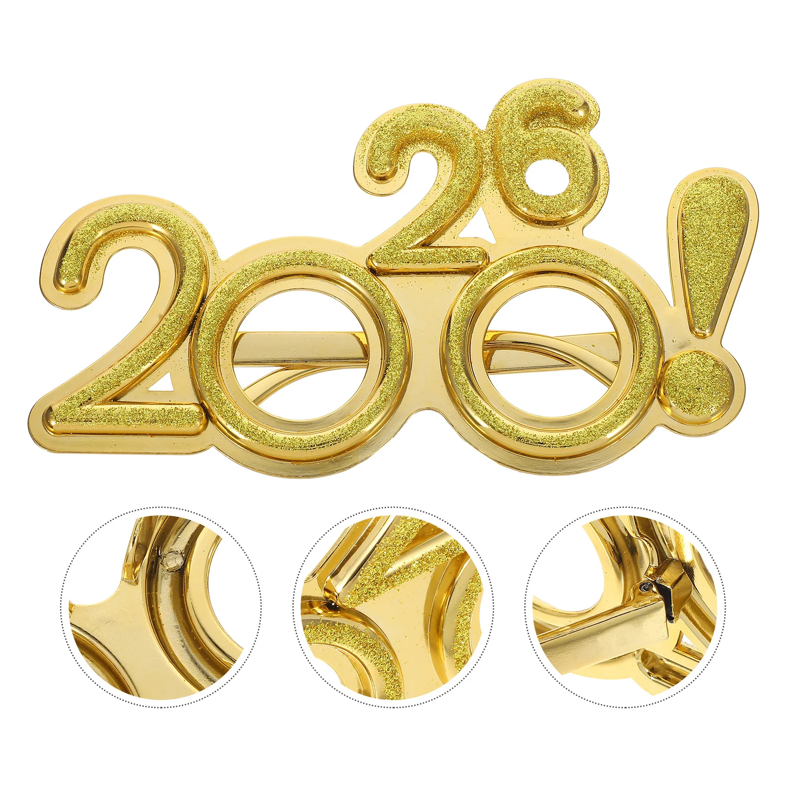 

New Year Party Glasses 2026 Lightweight Plastic Eyewear for New Years Eve Graduation Celebration Supplies