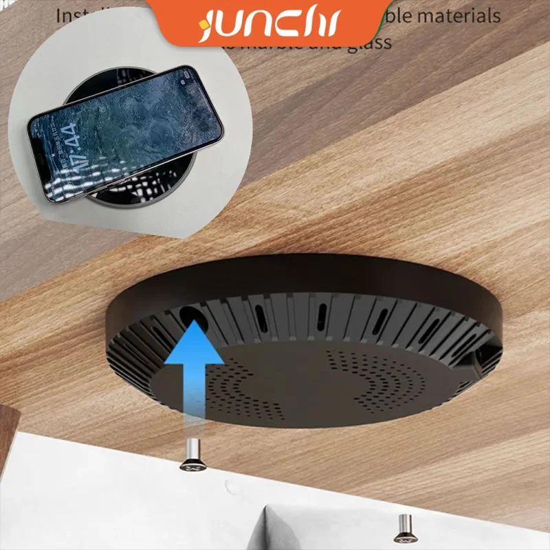 

For iPhone 15/14/11 Under Table Hidden Wireless Chargers 40mm Furniture Qi induction Charger Long Distance Wireless Charger Base