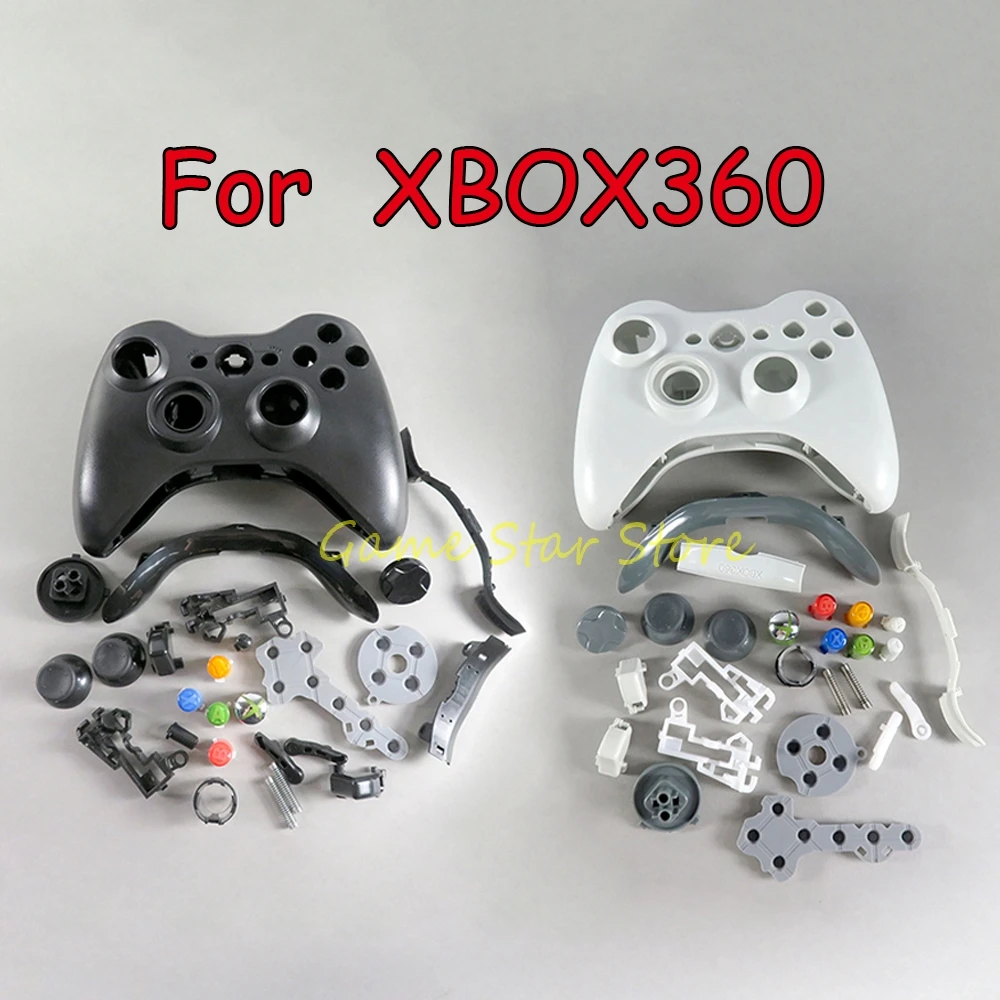 10sets-for-xbox360-wired-wireless-controller-shell-for-xbox-360-housing-case-full-set-handle-shell-with-buttons