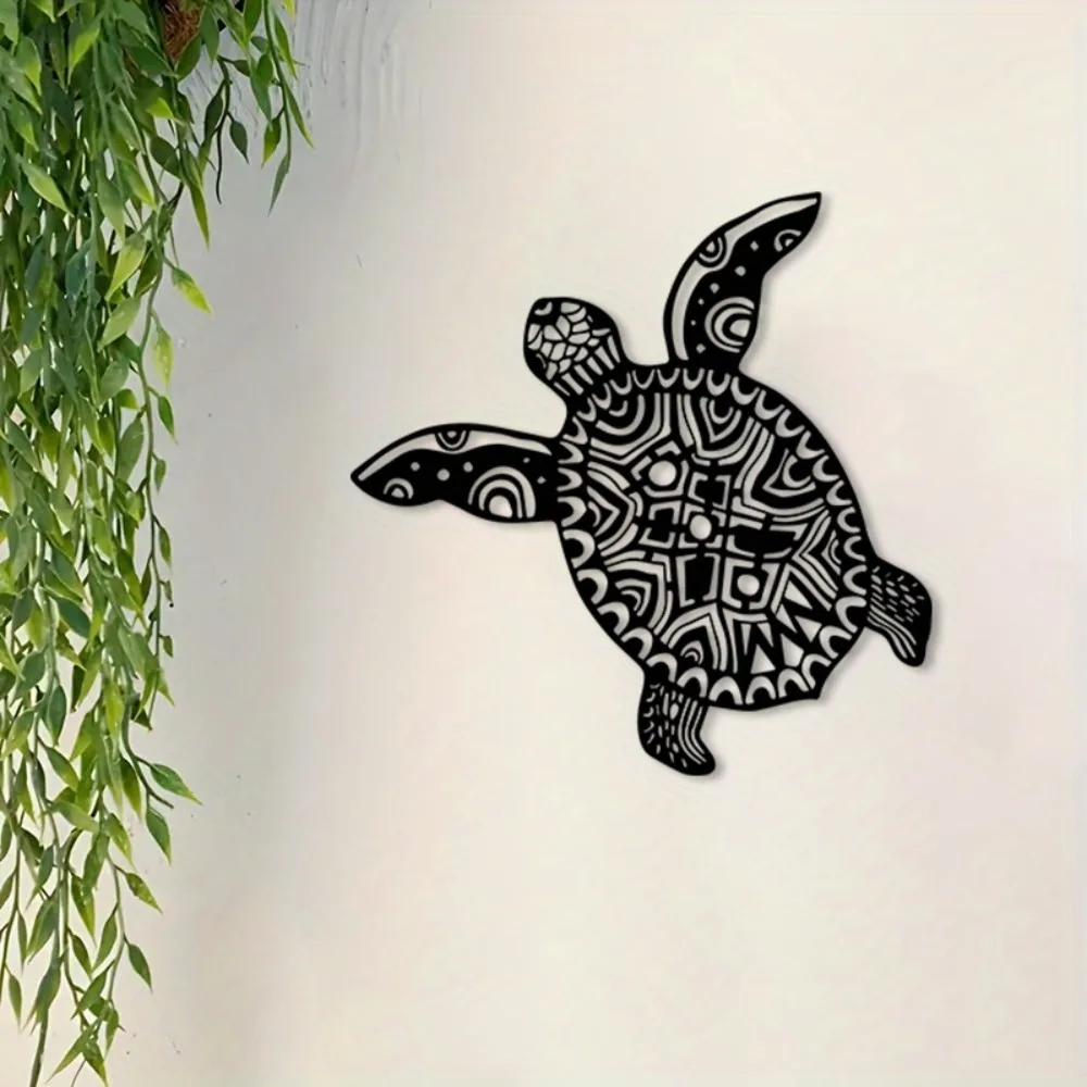 Vintage Sea Turtle Aluminum Wall Art 12x16 In Waterproof Rustproof Metal Decor Home Patio Office Living Room Ocean Gift Ornament
