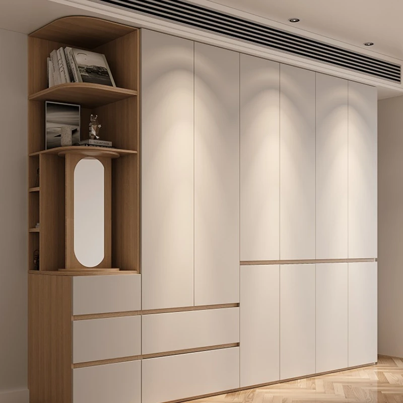 

ENF grade segmented wardrobe bedroom household economy cabinet simple wind 18mm thickened board wardrobe