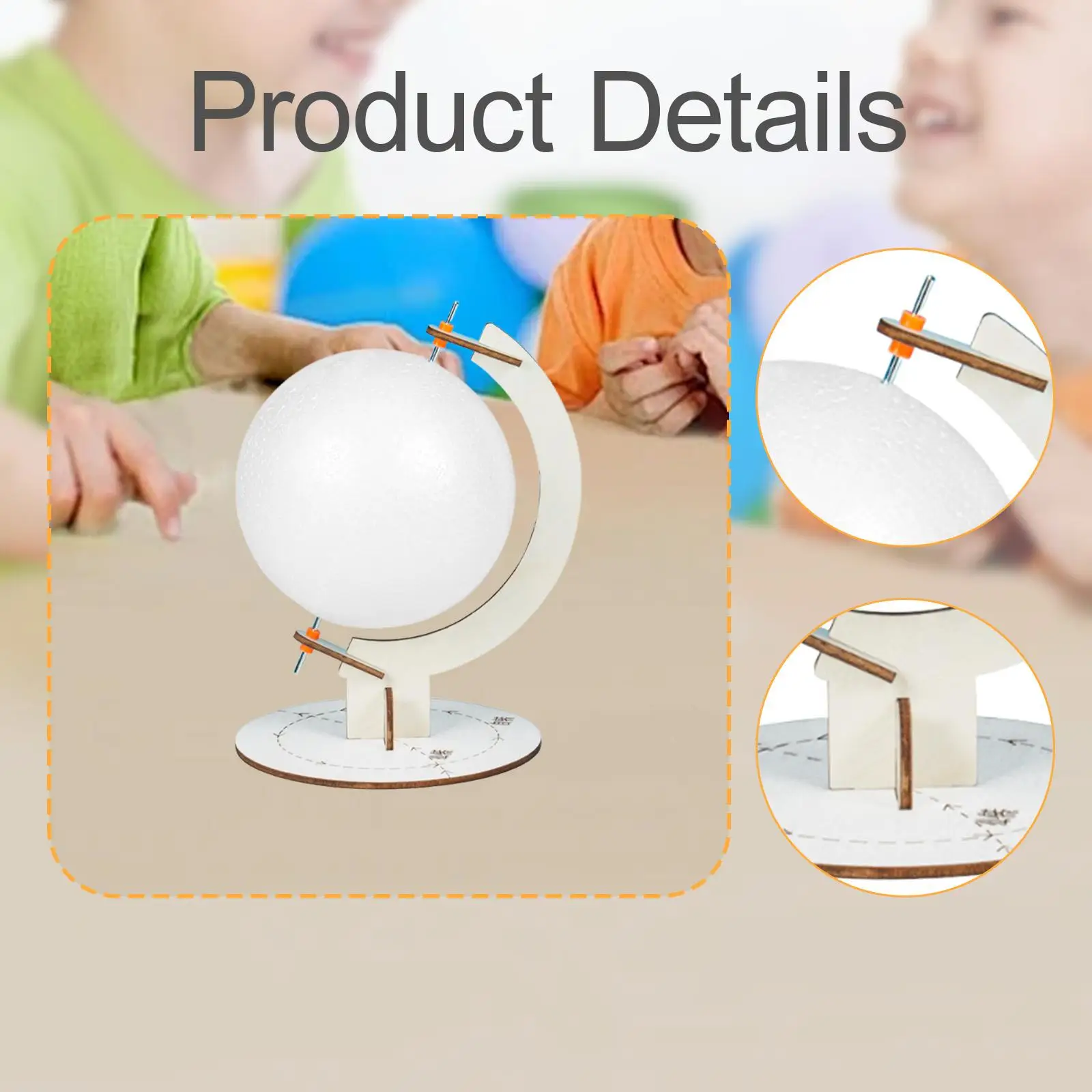 DIY Earth Model Kit Compact Travel Develop Creativity Craft DIY Science Experiment Foam Ball Educational Toy Earth Model Project