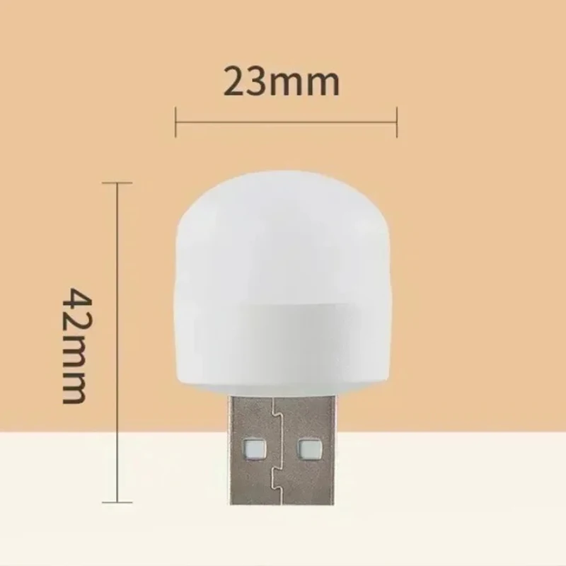 LED Mini USB Night Lights USB Plug Charging Night Lamps Warm White Eye Protection Book Reading Light PC Mobile Power Wholesale