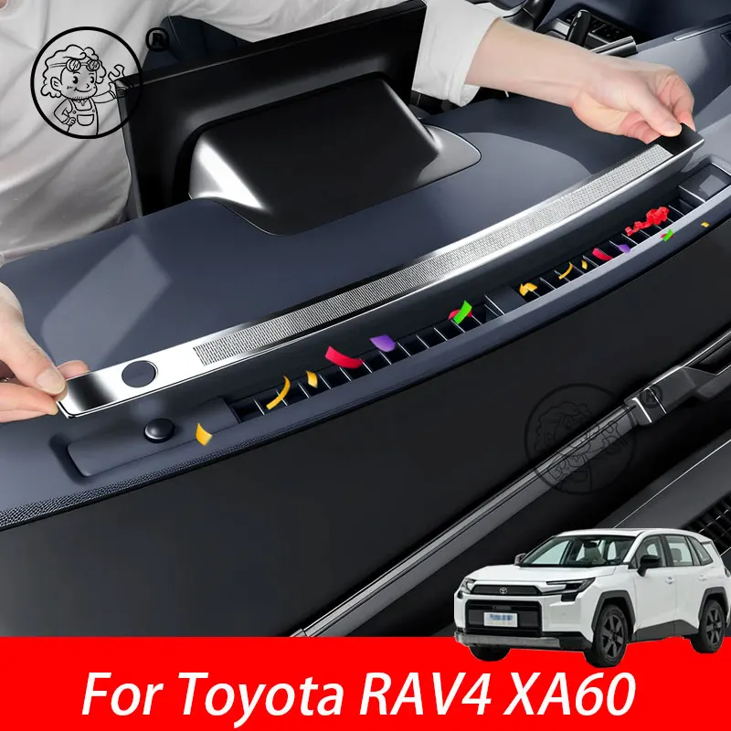 

For Toyota RAV4 XA60 6TH 2026 2027 Dashboard Air Outlet Covers Dust Proof Protective Cover Car Interior Decor Accessories