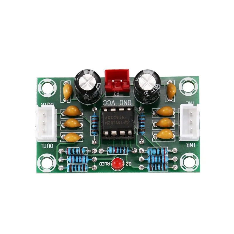 

M13K-5X Мини-предусилитель, модуль операционного усилителя, двухканальный NE5532, тональная плата предусилителя, 5-кратное широкое напряжение 12-30 В