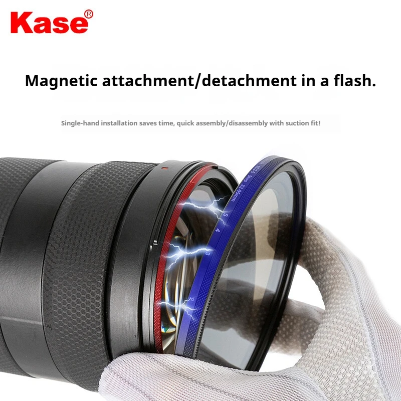 Kase Magnetic Adjustable ND Filter (ND1.5–10, equivalent to ND3–1000) – Multi-Step Adjustable Photography Filter
