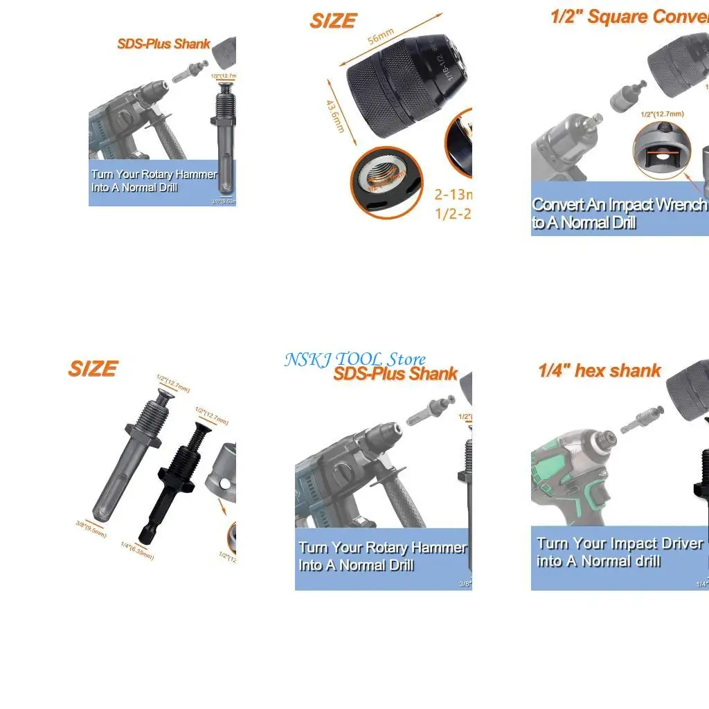 

L8RC 2-13 мм адаптер патрона SDS-PLU