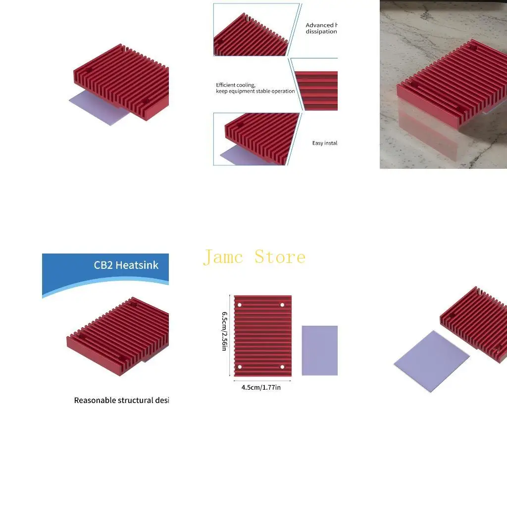 

LX0B CB2 Heatsink for CB2 Cores Board Pad 7 Screen Klipper 3D Printer Accessories