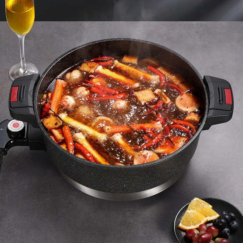 เครื่องใช้ในครัวเรือนแบบบูรณาการหม้อร้อน Maifan หิน Micro-ความดันซุปไฟฟ้านึ่งความดัน