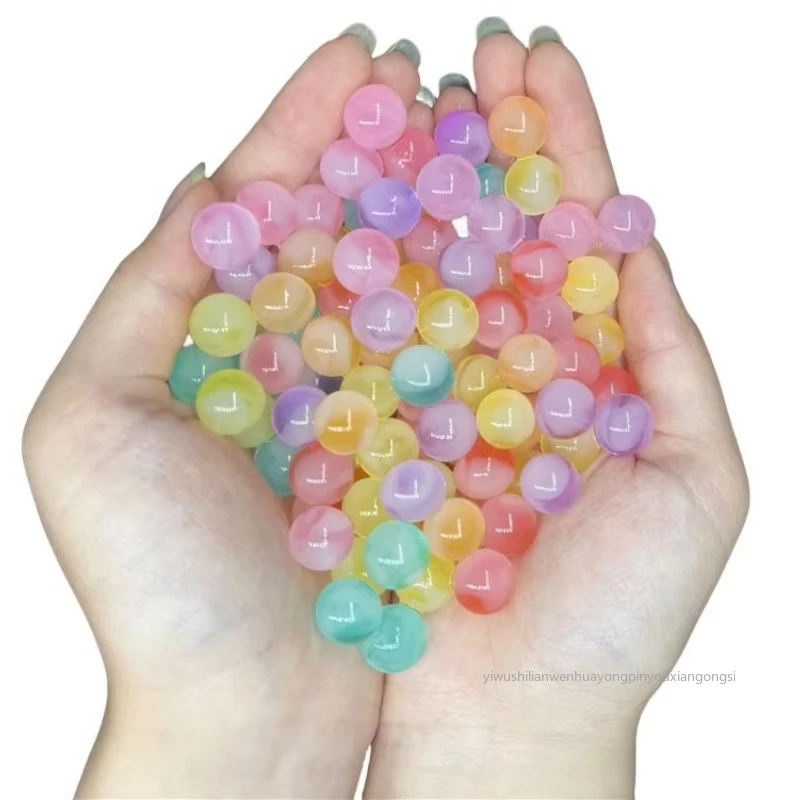 

100/200pcs Jelly Stripes Water Beads Gel Crystal Pearl Shaped Big Gel Magic Water Balls for Planting Floating Candles Home Decor
