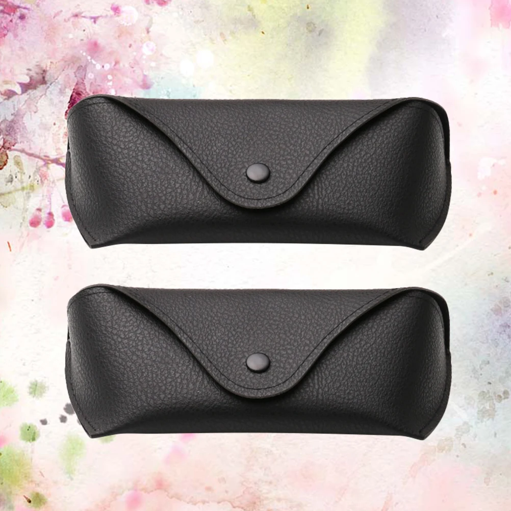 

2pcs Glasses Cases Oxford Cloth Anti-Pressure Sunglasses Box Slim Compact With Buckle Protection Fits All Sizes Lightweight