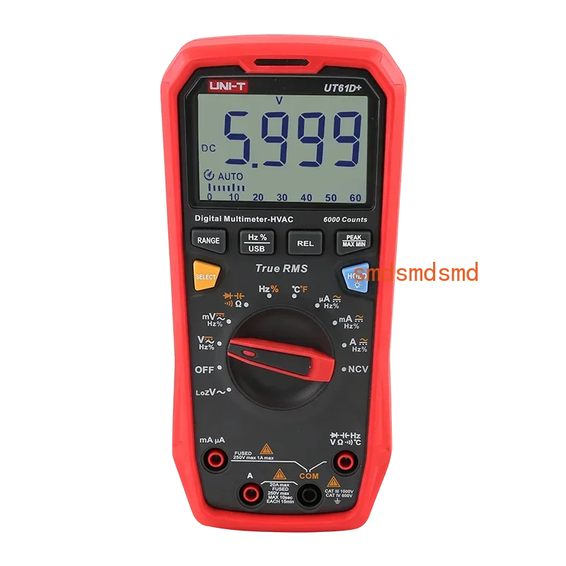 UT61B+ UT61D+ UT61E+ Professional Digital Multimeters 1000V Voltmeter Capacitor Tester True RMS Automotive Multimeter tool