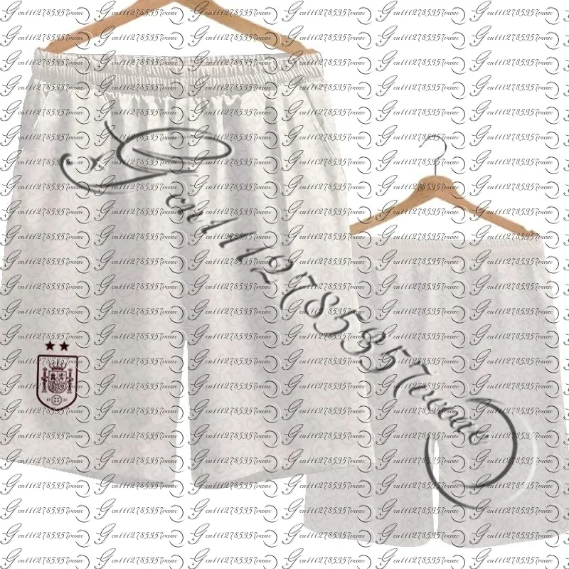 2026 Spanien Team Uniform Yamal Fußball Fan Uniform Schnelltrocknende Kurze Hosen Herren Freizeithosen Sporthosen Familien-Kinder-T-Shirts 3D – Detail 6