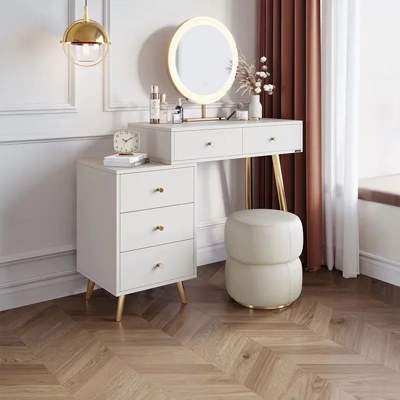 Full Set Aesthetic Dressing Table Storage Drawers White Bedroom Dressing Table Unique Modern Penteadeira Camarim Furniture