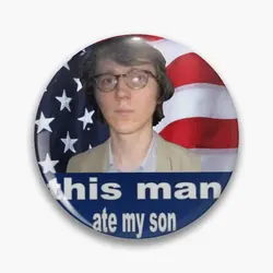 Paul Dano Ate My Son Soft Button Pin Fashion Cartoon Lover Gift Metal Creative Women Collar Funny Brooch Clothes Hat Jewelry