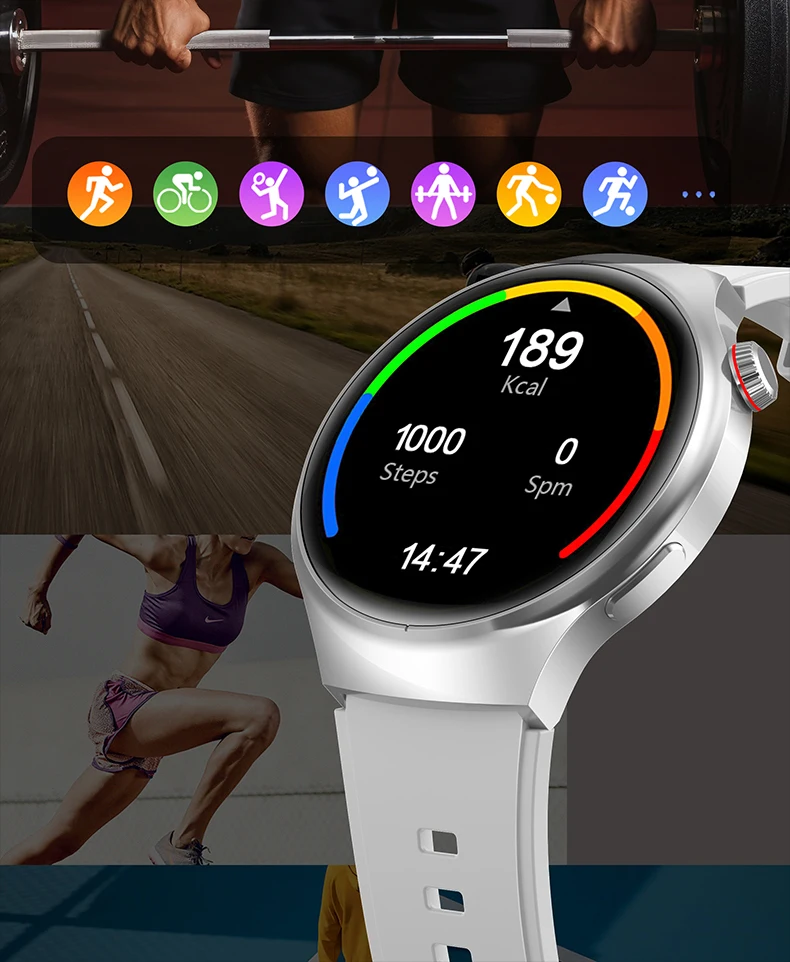 Imagem -06 - Relógio Inteligente Impermeável para Homens Full Circle Touch Screen Bluetooth Call Atividade Esportiva Relógio Fitness Novo 2024