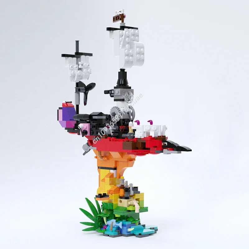 420pcs MOC Rainbow Citadel Building Block Christmas Gift Inquiry-based learning courses Highly Detailed Creative Project