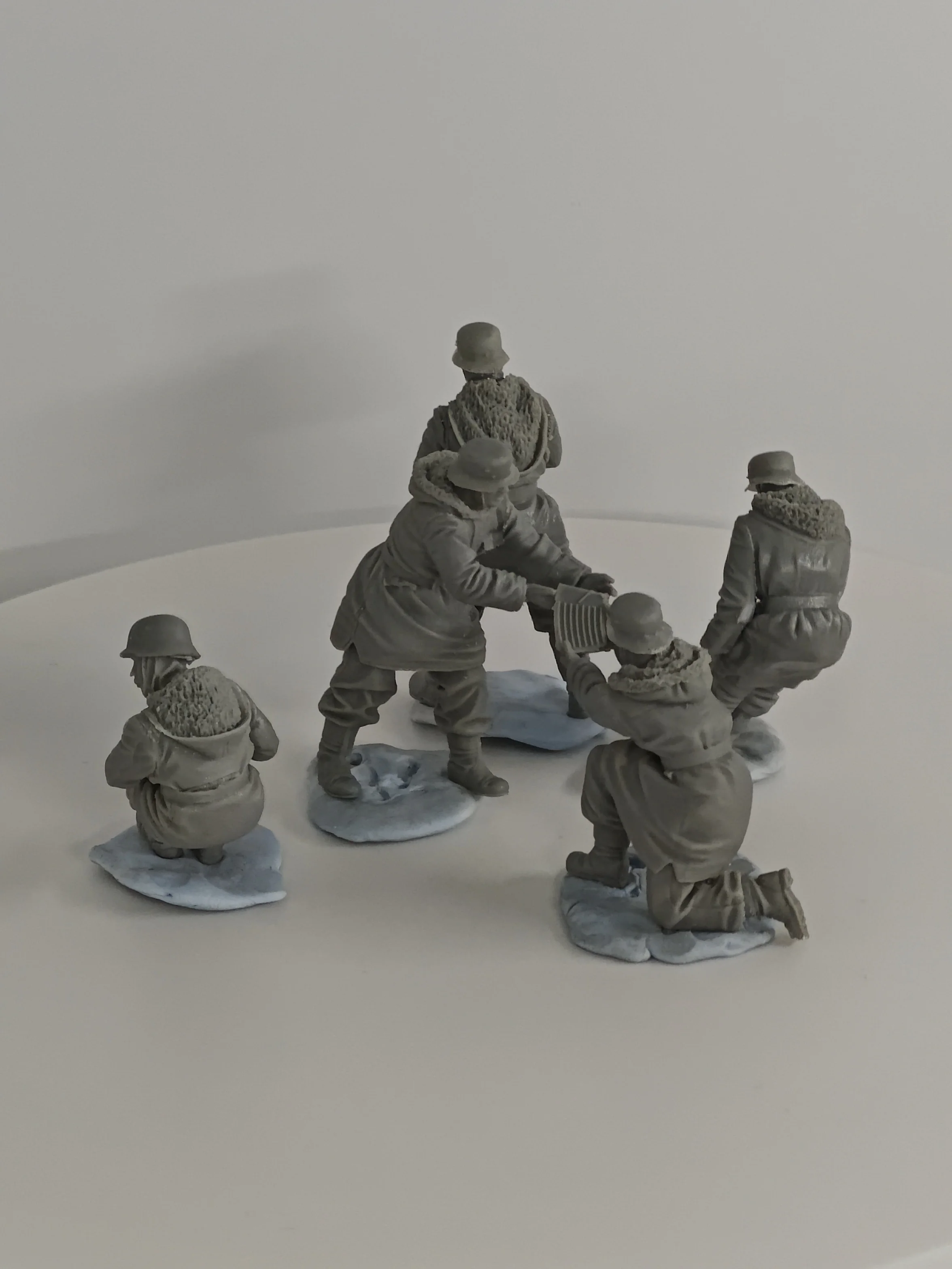 [modello al tramonto] Figura in resina 1/35 Kit in resina con figure 1/35 miniature non verniciate 129001 B (5 cifre)