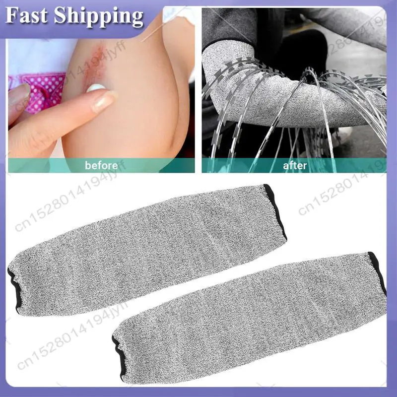 -ABDH 4 Pair Cut And Burn Resistant Sleeves Arm Protection Sleeves Forearm Protectors For Thin Skin And Bruising 45Cm