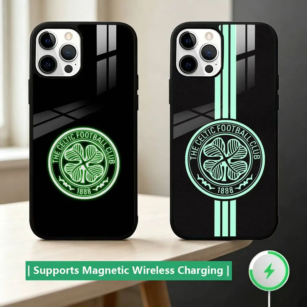 

For C-Celtic F-Fc Phone Case For iPhone17,16,15,14,13,12,11 Plus,Pro Compatible with magnetic wireless charging