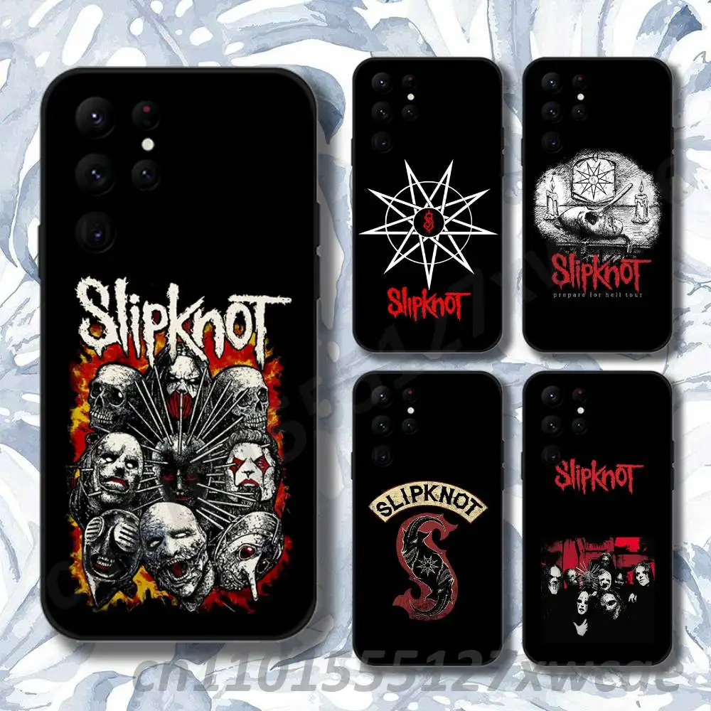 Band S-SlipknotS Psychosocial Phone Case For Samsung S10,S21,FE,S21 ,S26,S25,S24,S23,Ultra,S9,S22,Plus Black Shell Cover