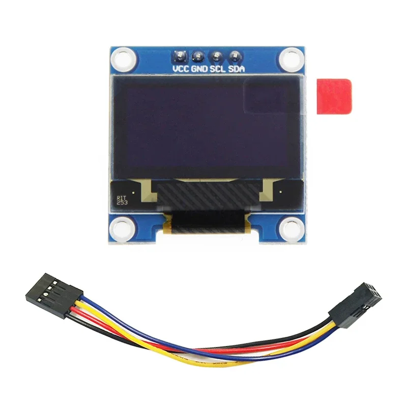 Raspberry Pi 4B 3B Arduino STM32 0.96 Cal OLED I2C 4PIN moduł ekranu LCD wyświetla temperaturę procesora informacje o dysku twardym IP