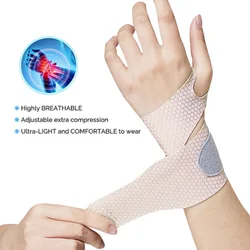 New Adjustable Compression Wrist Guard Sprain Wrist Brace Thin Tendon Sheath Pain For Men Women Wrist Exercise Safety Support