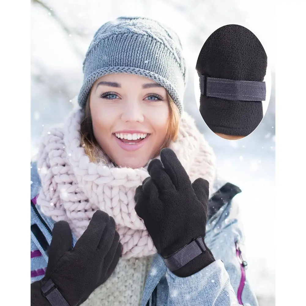 قفازات صوف ناعمة للرجال والنساء - دافئة ومريحة ومثالية للقيادة في الطقس البارد والرياضة #6