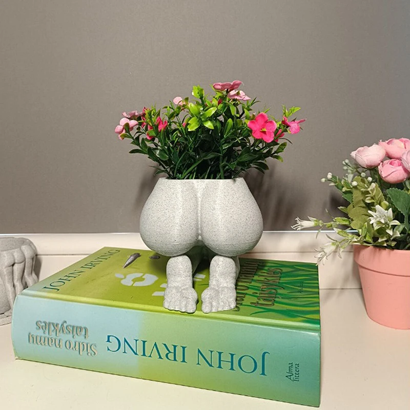 Body Art Vase Female Body Vase Small Resin Flower Vase Decorative Modern Indoor Pot For Home Office Bedroom Butt
